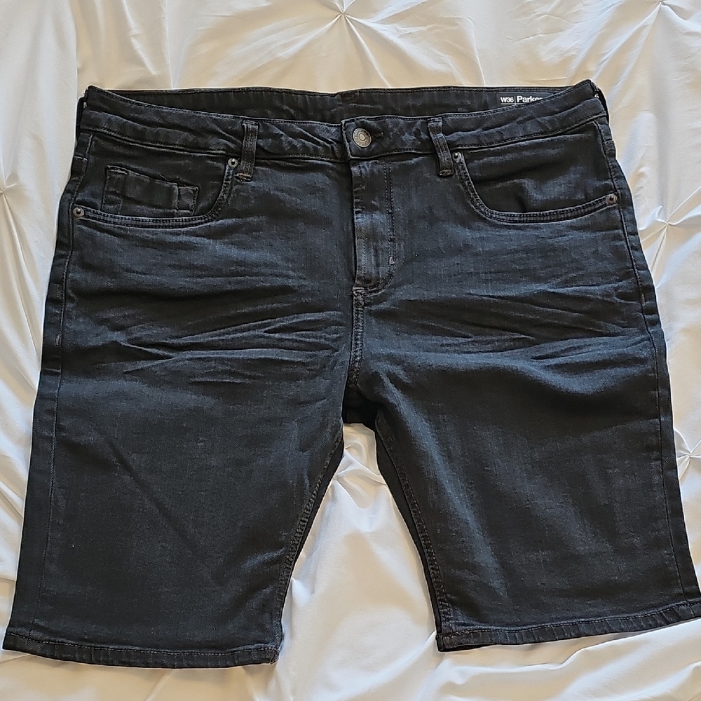 Sz36 Men's Black Buffalo Parker X Denim Jean Shorts